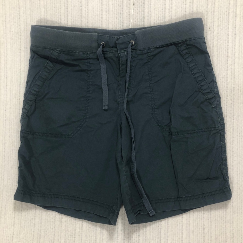 Style & Co Womens Small Teal Blue Utility Drawstring Shorts Cotton Stretch S